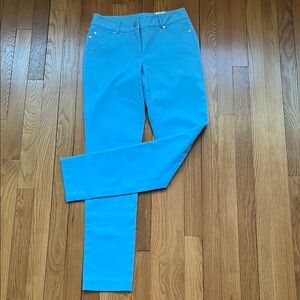 J McLaughlin~ Felicity solid straight leg slim fit fly zip heaven blue denim-NWT